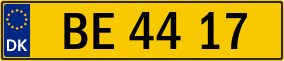 Trailer License Plate